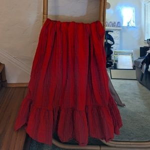 Target red skirt w/matching top
